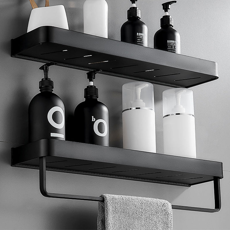 Matte Black Bathroom Set Modern 1/2 - Piece Anti-rust Bath Shelf