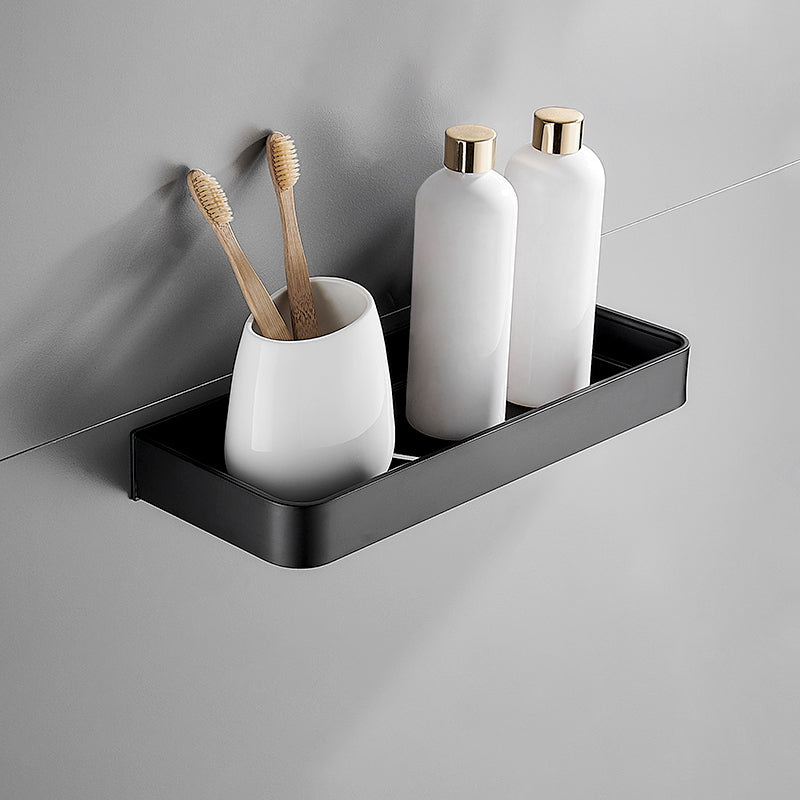 Matte Black Bathroom Set Modern 1/2 - Piece Anti-rust Bath Shelf