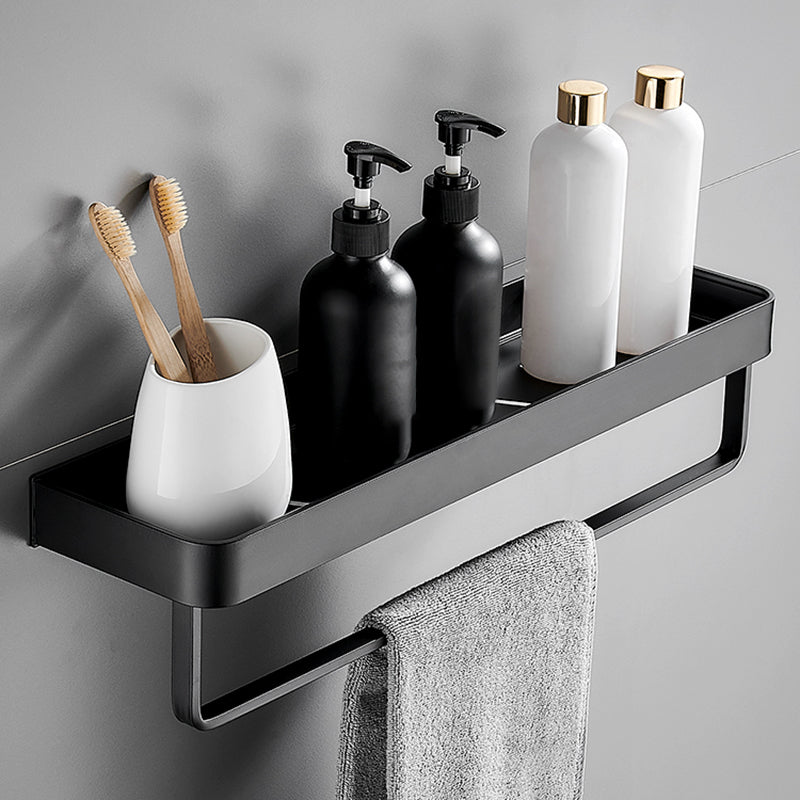 Matte Black Bathroom Set Modern 1/2 - Piece Anti-rust Bath Shelf