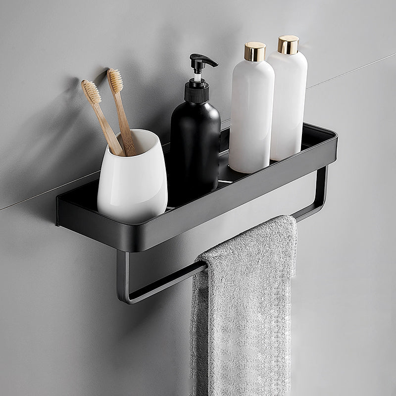 Matte Black Bathroom Set Modern 1/2 - Piece Anti-rust Bath Shelf