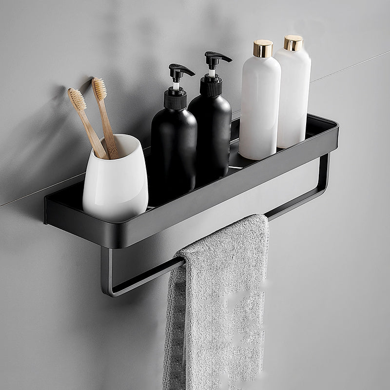 Matte Black Bathroom Set Modern 1/2 - Piece Anti-rust Bath Shelf