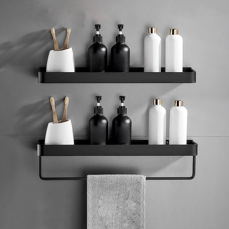 Matte Black Bathroom Set Modern 1/2 - Piece Anti-rust Bath Shelf