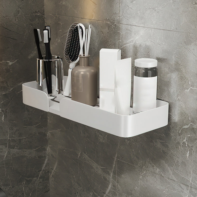 White Bathroom Set Modern 1/2/3 - Piece Anti-rust Bath Shelf