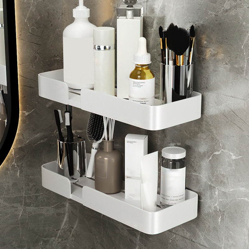 White Bathroom Set Modern 1/2/3 - Piece Anti-rust Bath Shelf