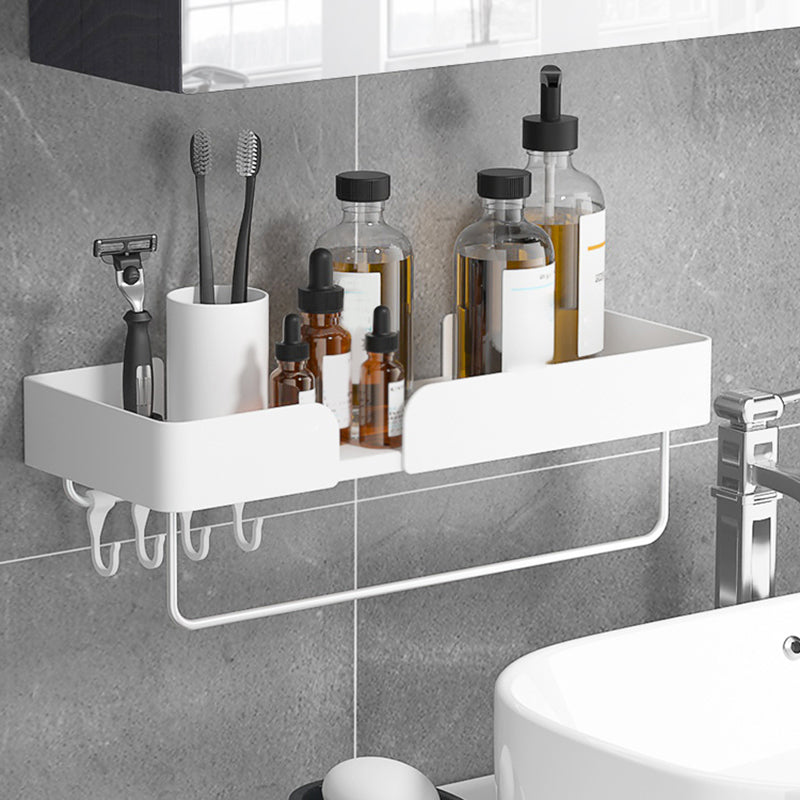 White Bathroom Set Modern 1/2/3 - Piece Anti-rust Bath Shelf