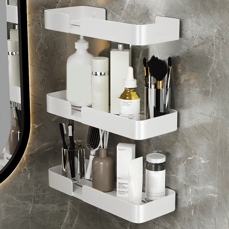 White Bathroom Set Modern 1/2/3 - Piece Anti-rust Bath Shelf