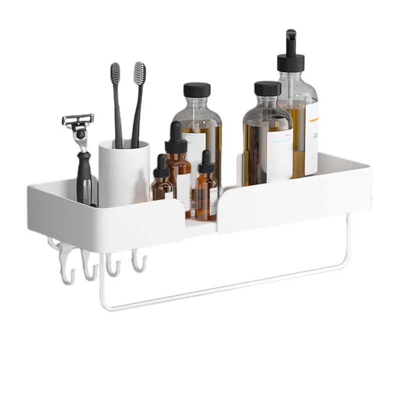 White Bathroom Set Modern 1/2/3 - Piece Anti-rust Bath Shelf