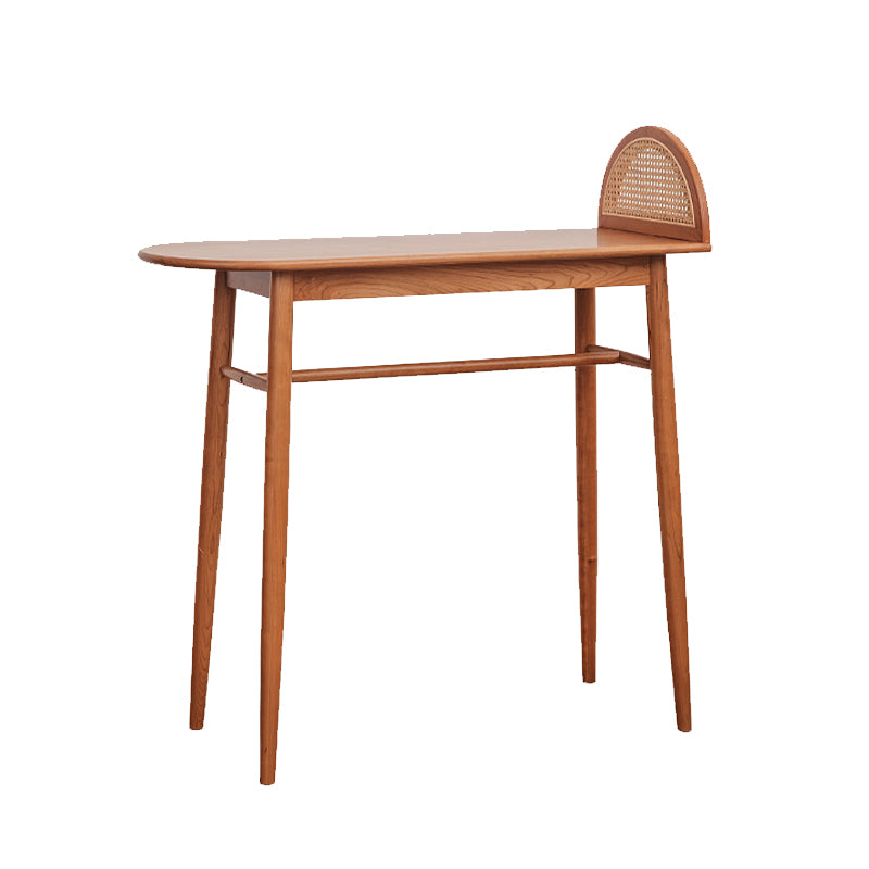 Modern Solid Wood Bar Dining Table Ellipse Bar Table for Kitchen