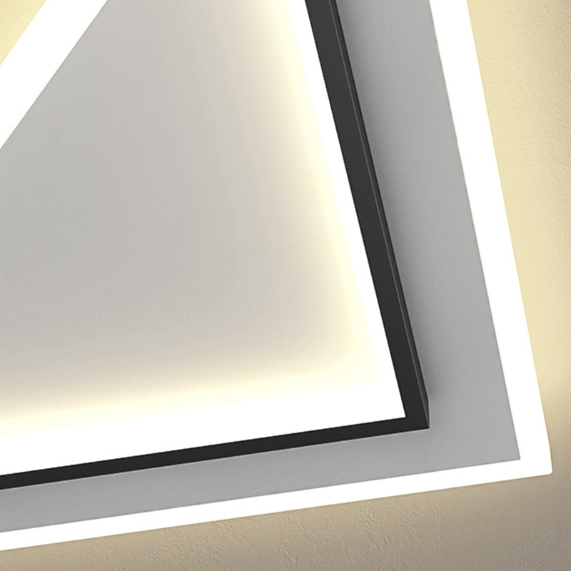 LED Ceiling Light Modern Ceiling Mount Light with Acrylic Shade for Bedroom