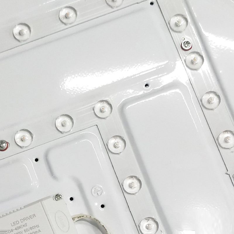 White LED Ceiling Light Modern Ceiling Mount Light with Acrylic Shade for Balcony