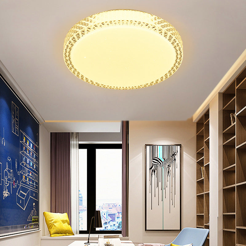 Modern Ceiling Light LED Ceiling Mount Light with Acrylic Shade for Living Room