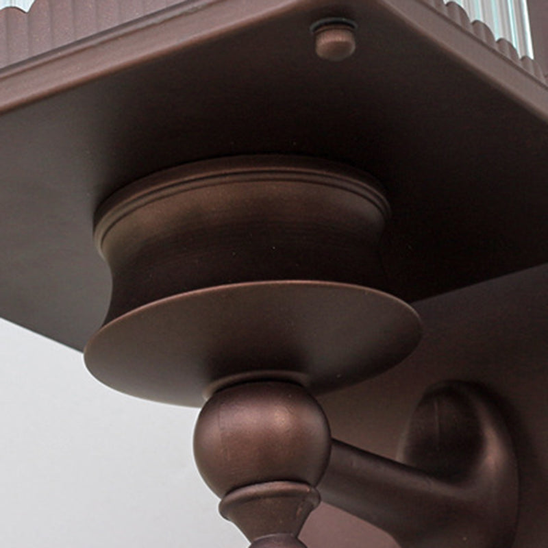 Simple Rectangler Wall Lamp Metal 1 Light Wall Light Fixture