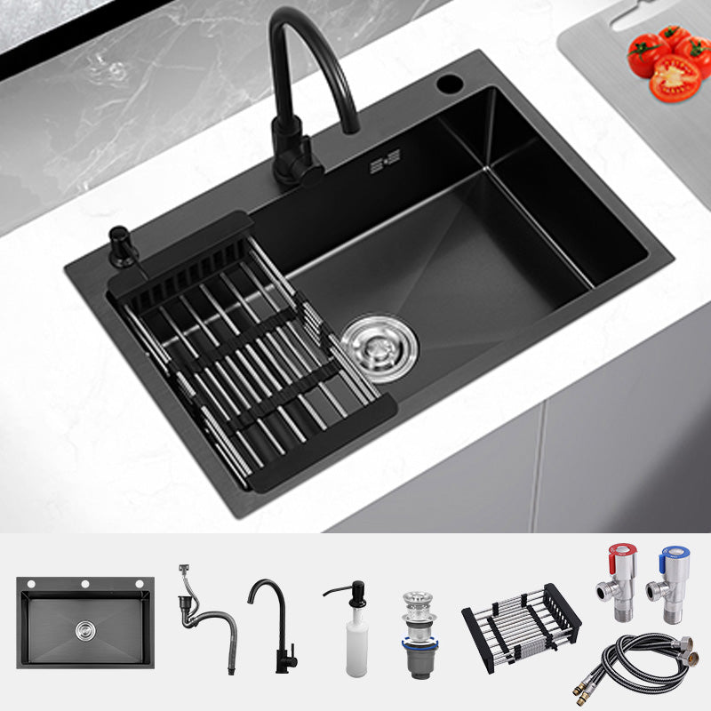 Dirt Resistant Kitchen Sink Soundproof Detail Kitchen Sink with Overflow Hole