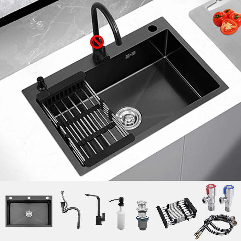 Dirt Resistant Kitchen Sink Soundproof Detail Kitchen Sink with Overflow Hole