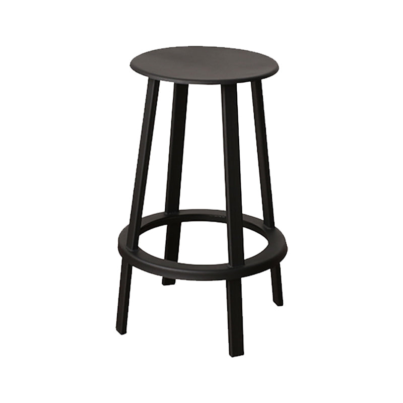 Contemporary Metal Legs Bar Stools Indoor Backless Bar Stool