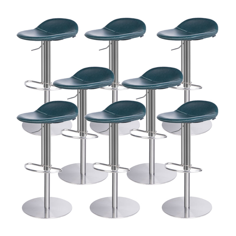 Indoor Metal Legs Bar Stool Saddle Seat Bar Stool with Swivel