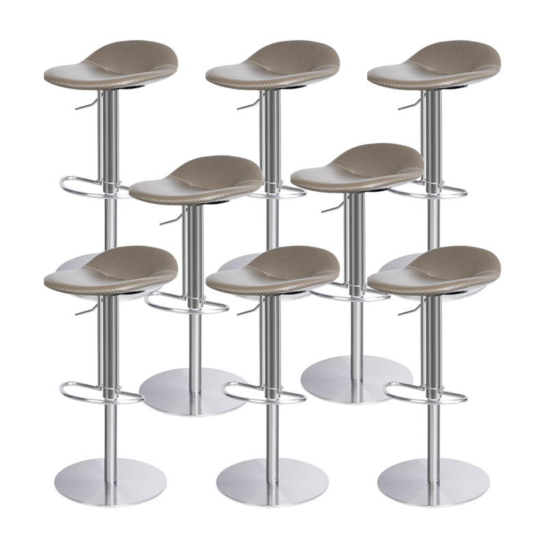 Indoor Metal Legs Bar Stool Saddle Seat Bar Stool with Swivel