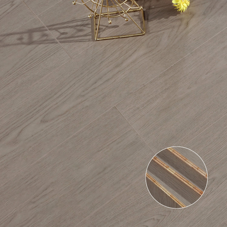 Traditional Wood Floor Planks Click Lock Wire Brushed Trim Piece