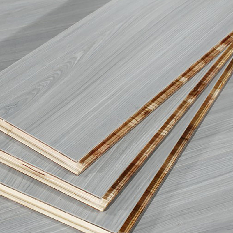 Traditional Wood Floor Planks Click Lock Wire Brushed Trim Piece