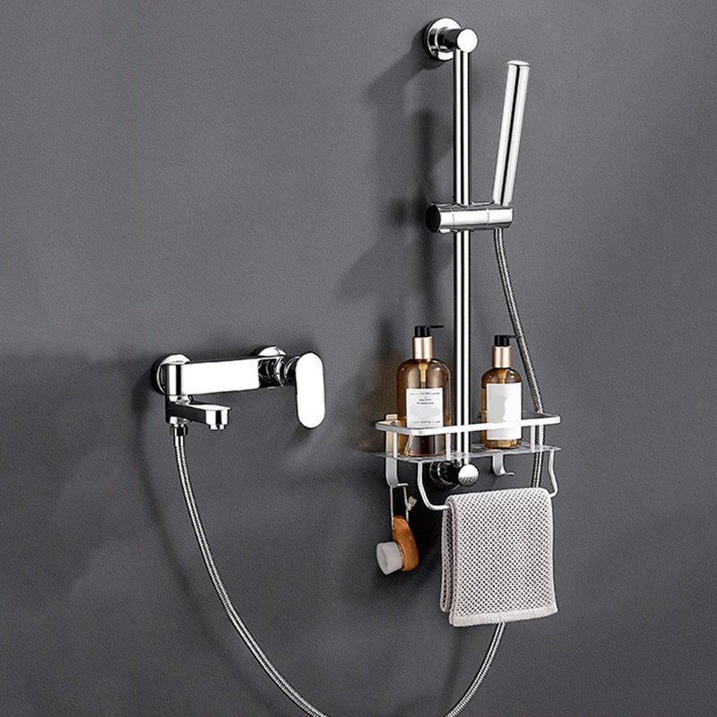 Modern Tub Filler Swivel Spout Wall Mounted Bath Faucet Trim