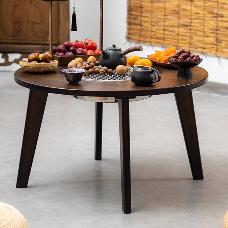 Contemporary Coffee Table Wooden 4 Legs Coffee Cocktail Table for Living Room