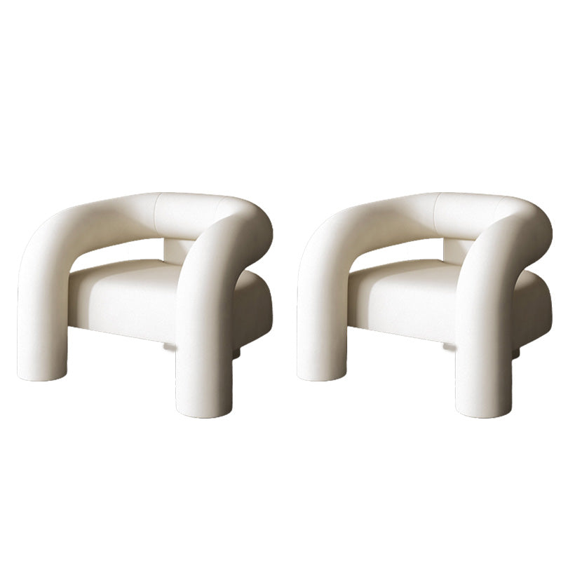 Solid Wood Frame Lounge Chair Arms Included Side Chair for Living Room