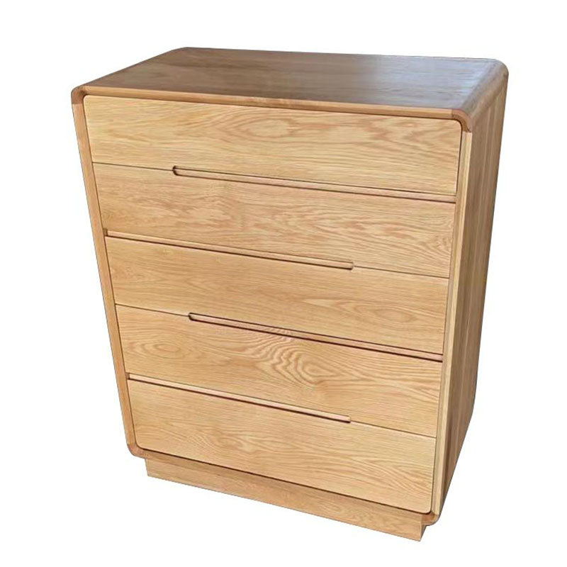 Modern Storage Chest Solid Wood Storage Chest Dresser with 5 Drawers