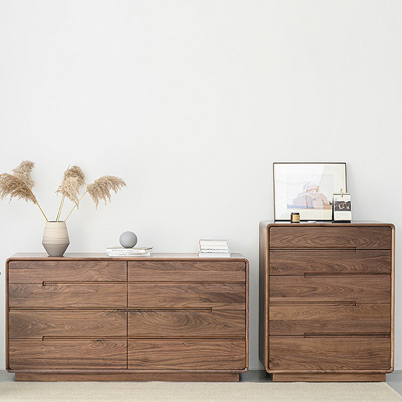 Modern Storage Chest Solid Wood Storage Chest Dresser with 5 Drawers