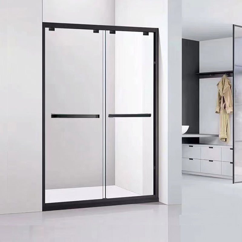 Semi Frameless Dual Move Shower Screen Clear Glass Shower Door