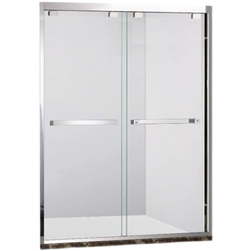 Semi Frameless Dual Move Shower Screen Clear Glass Shower Door