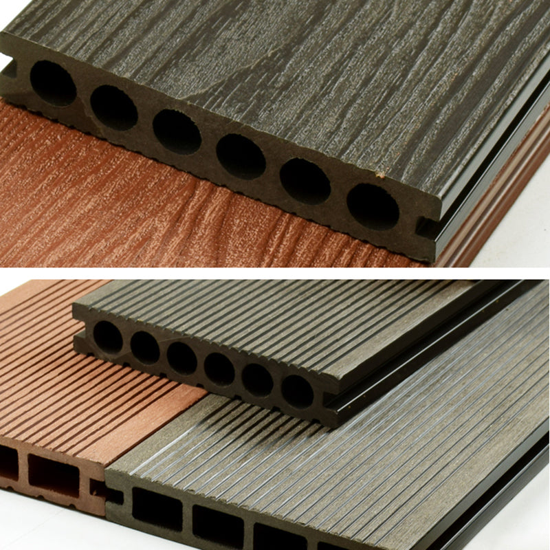 Nailed Decking Tiles  Composite 118" x 5.5" Deck Tile Kit Outdoor Patio