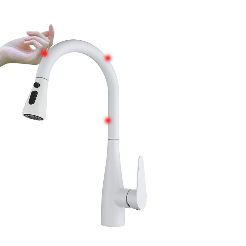 High Arc Kitchen Faucet Touch Sensor Swivel Spout with Pull Out Sprayer