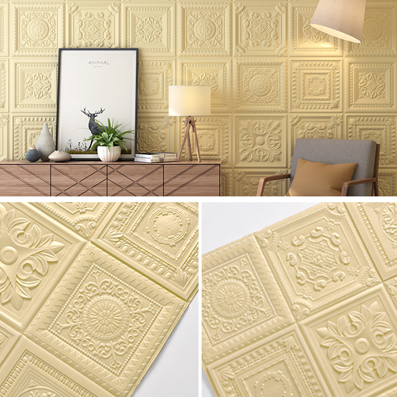 Modern Pearl Wainscoting Wall Access Panel Peel and Stick Wall Tile Set of 10