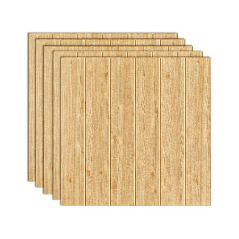 Plastic Wall Paneling Peel and Stick Waterproof Wood Planks Paneling
