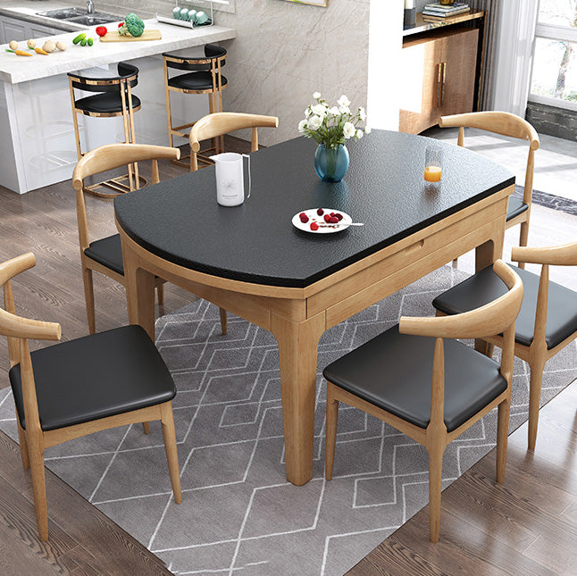 Modern Scalable Stone Dining Table Rubber Legs for Dining Room
