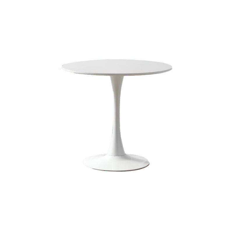 Modern Wood Dining Table Tulip Base Geometric Table for Dining Room