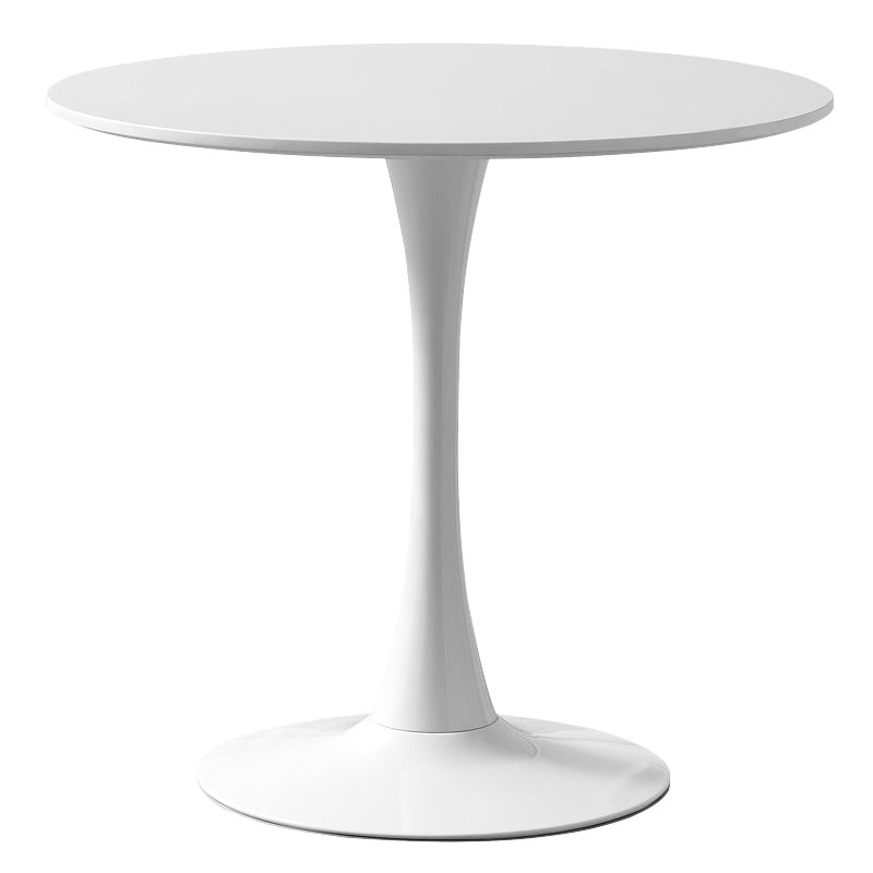 Modern Wood Dining Table Tulip Base Geometric Table for Dining Room