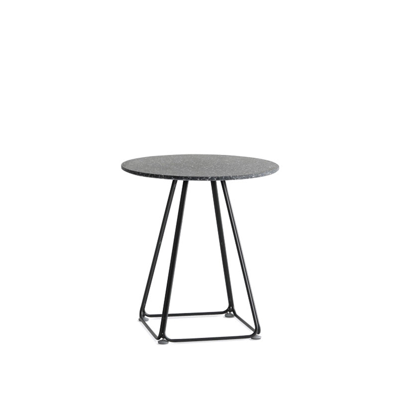 Modern Stone Geometric Dining Table Metal Base for Dining Room