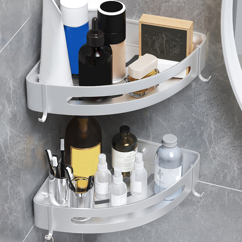 Black/Silver Bathroom Set Modern 1/2/3 - Piece Anti-rust Bath Shelf