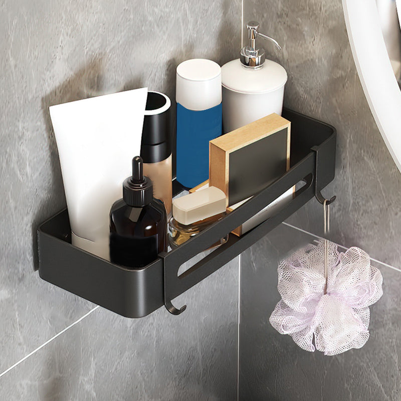 Black/Silver Bathroom Set Modern 1/2/3 - Piece Anti-rust Bath Shelf