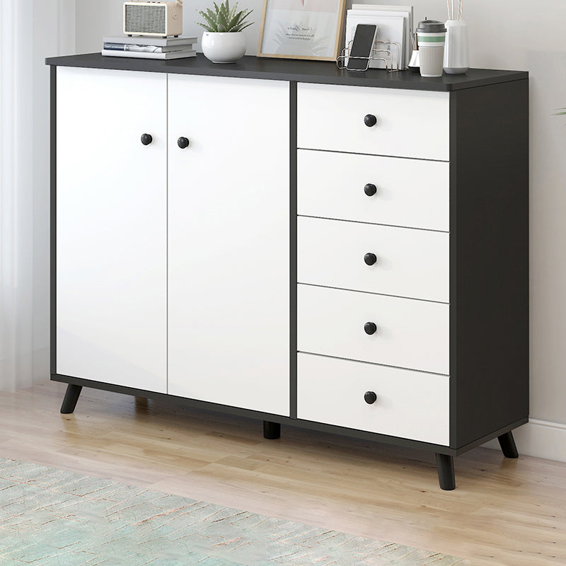 Manufactured Wood Cabinet Modern Accent Cabinet with Door and Drawer