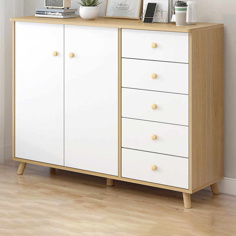 Manufactured Wood Cabinet Modern Accent Cabinet with Door and Drawer