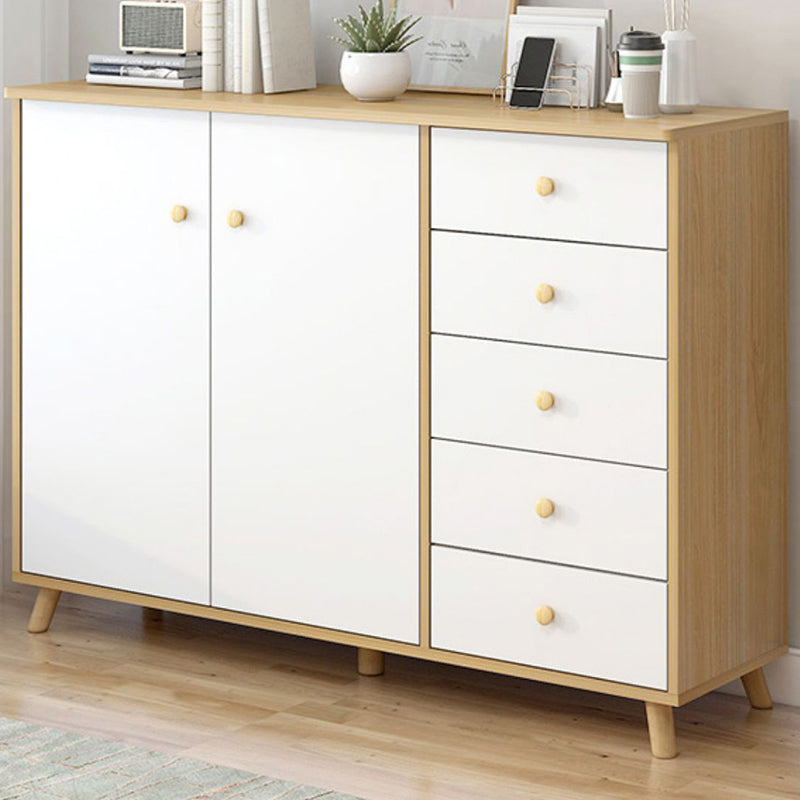 Manufactured Wood Cabinet Modern Accent Cabinet with Door and Drawer