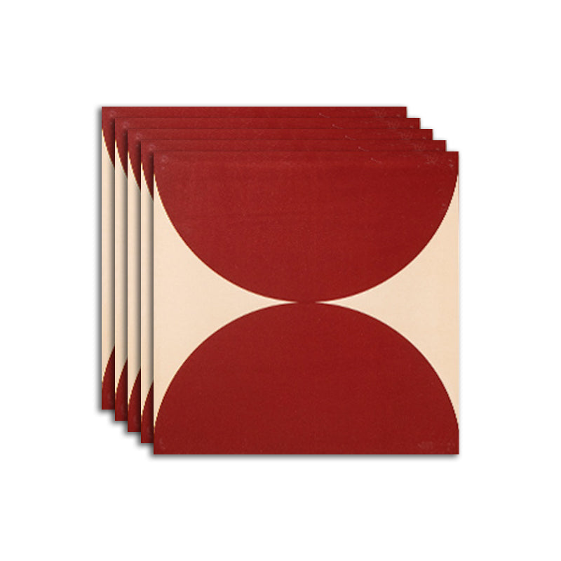 Modern Style Waterproof Floor Tile Geometric Pattern Straight Edge Square Floor Tile