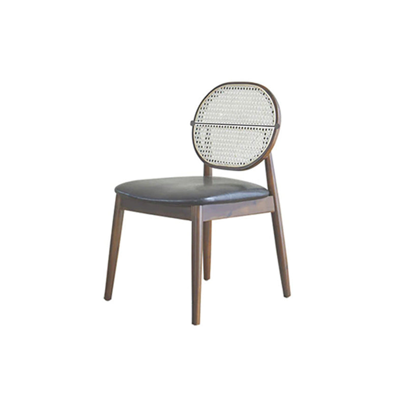 Industrial Style Side Chair Wooden Frame Side Dining Chair for Dining Room