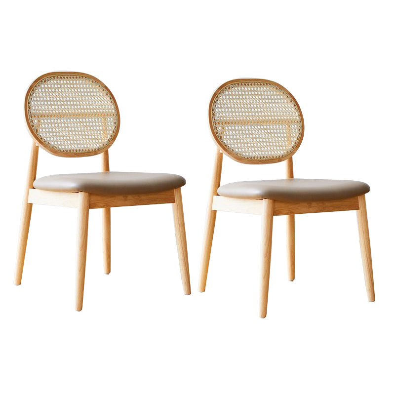 Industrial Style Side Chair Wooden Frame Side Dining Chair for Dining Room
