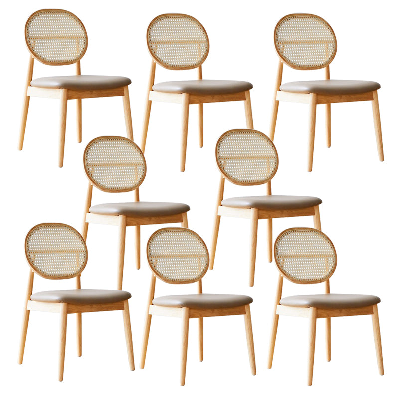 Industrial Style Side Chair Wooden Frame Side Dining Chair for Dining Room