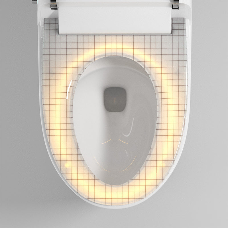 Modern White Flush Toilet Floor Mount Toilet Bowl for Washroom