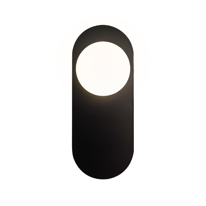 Single Modern Golden/Black Wall Mounted Sconce Shaded Wall Light for Bedroom