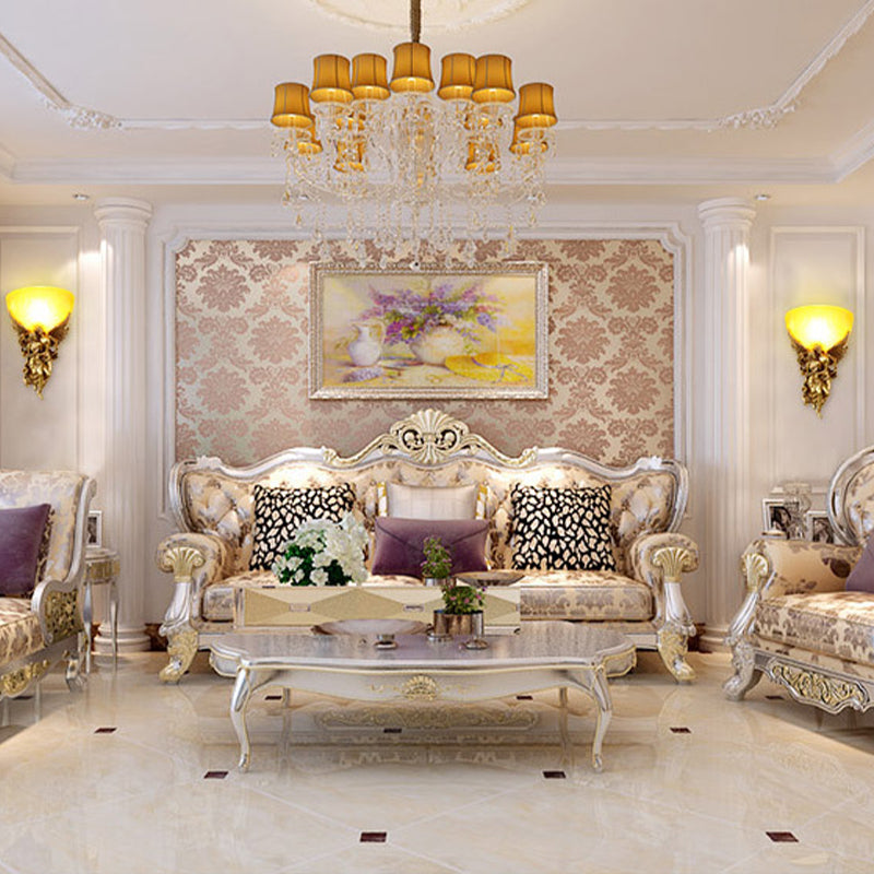 Geometric Wall Light Fixture Modern Resin 1 Light Wall Sconce in Gold